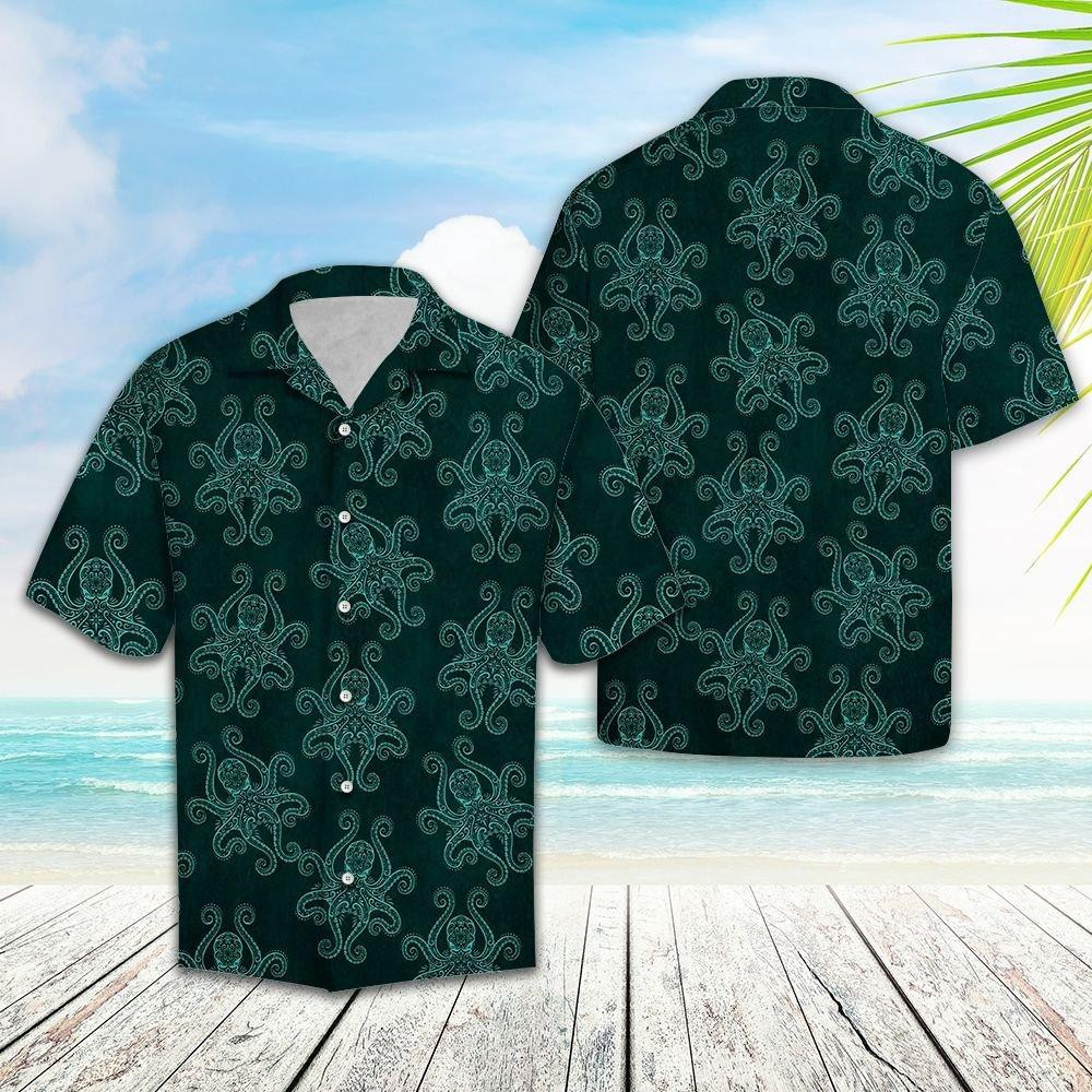 Octopus Pattern Hawaiian Shirt