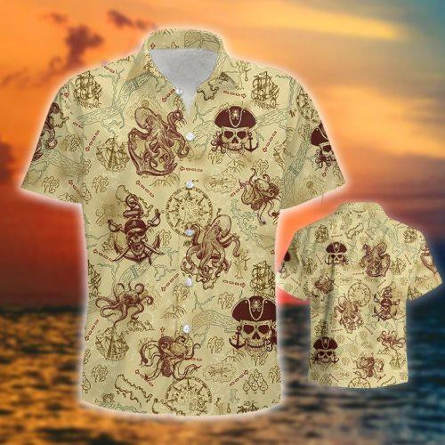 Octopus Pirate Hawaiian Shirt