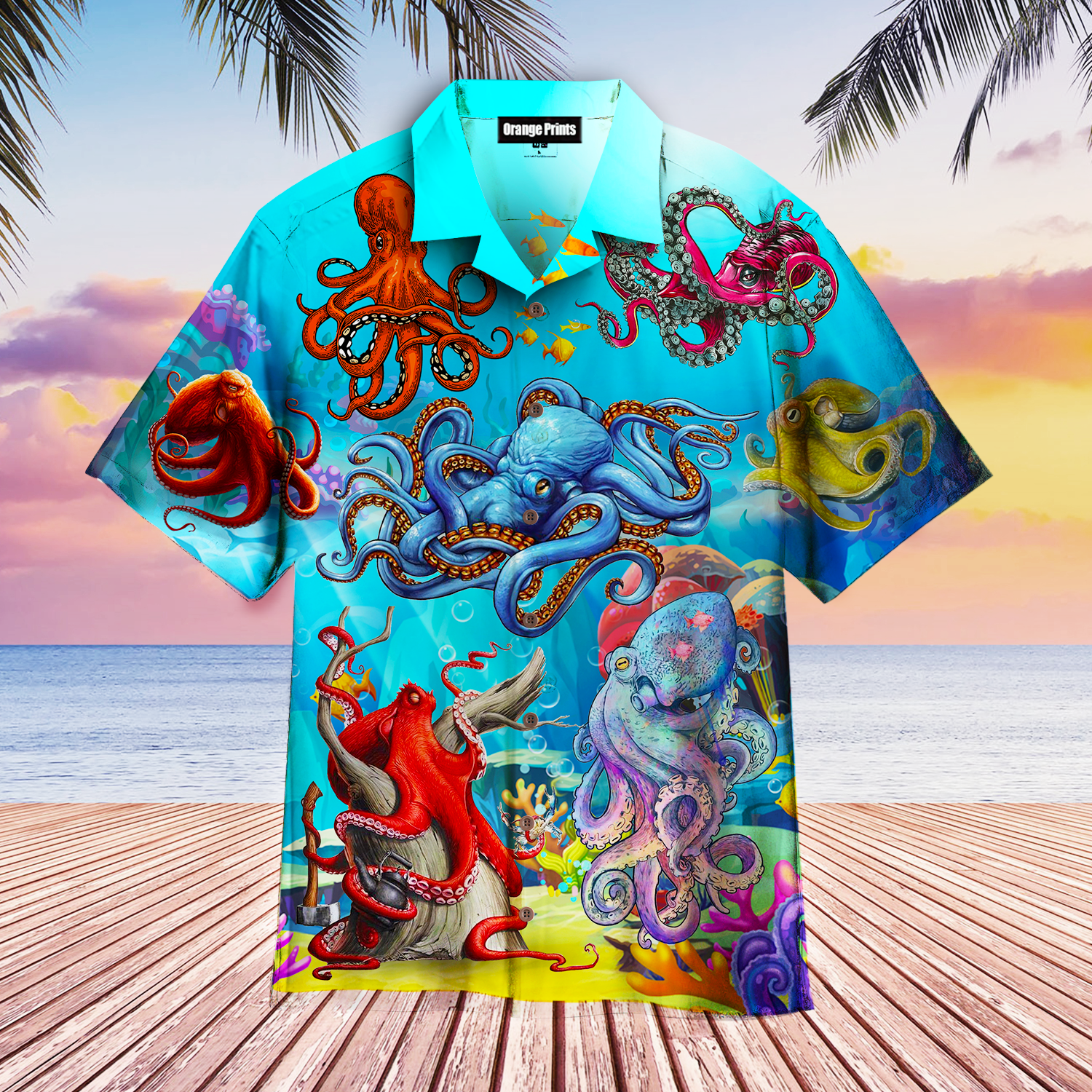 Octopus Protect Ocean Hawaiian Shirt