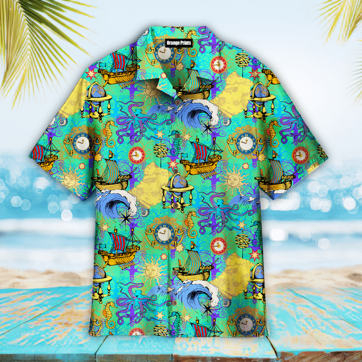 Octopus Sea Voyages Hawaiian Shirt