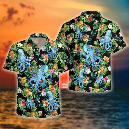 Octopus Tropical Hawaiian Shirt