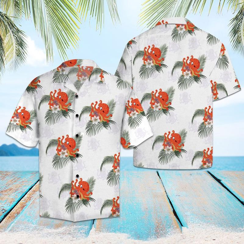Octopus Tropical Hawaiian Shirt