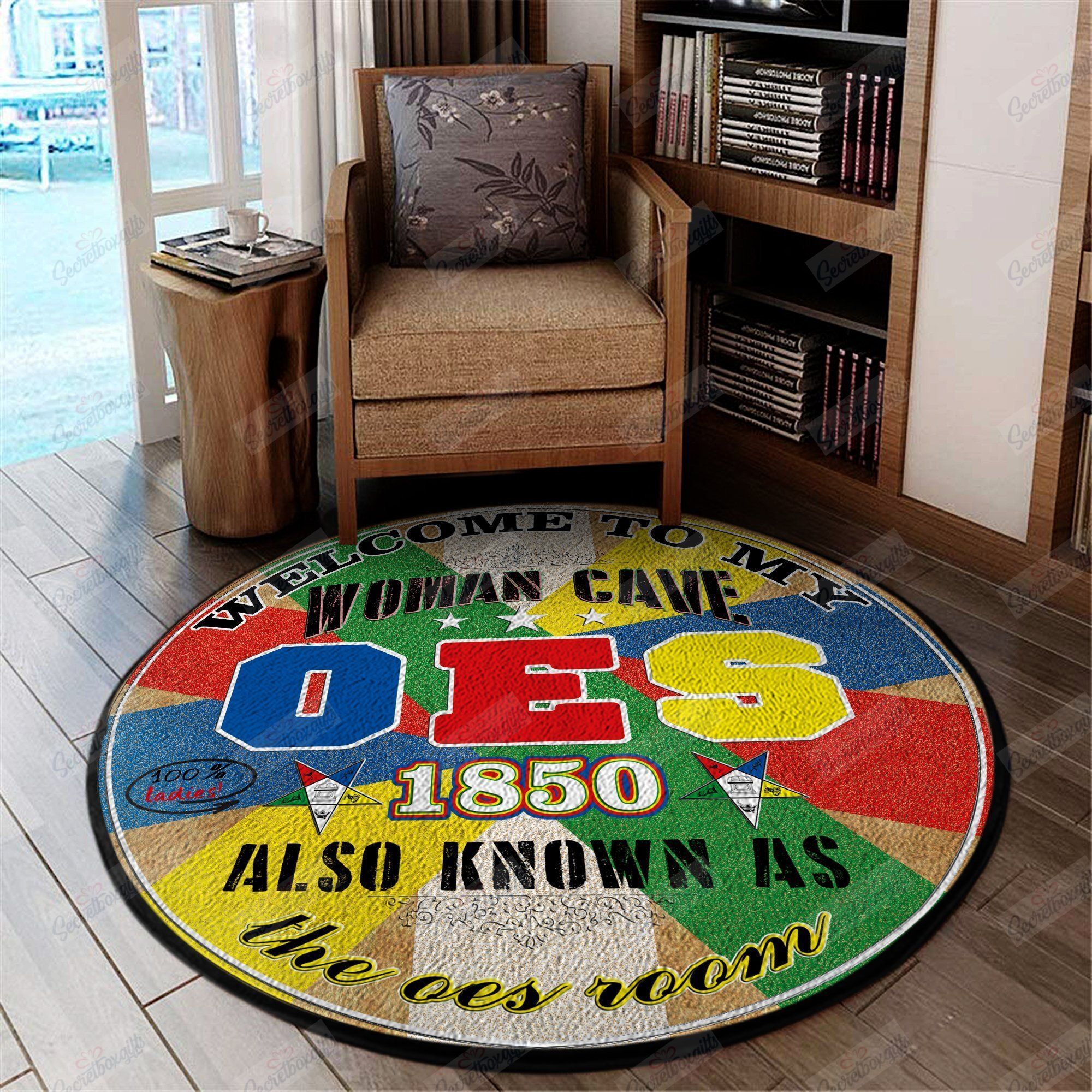 OES Round Rug Carpet Bedroom Livingroom Home Decor