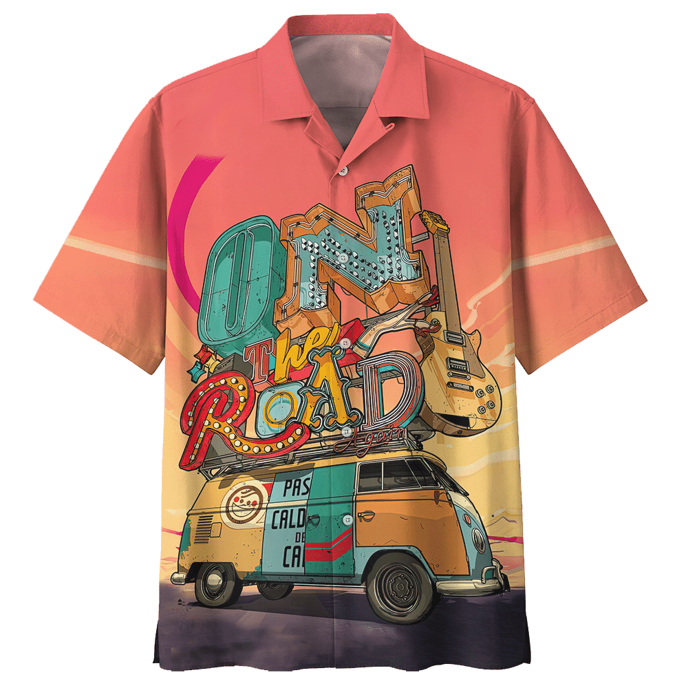 On The Road Camping Personalized Hawaiian Shirt