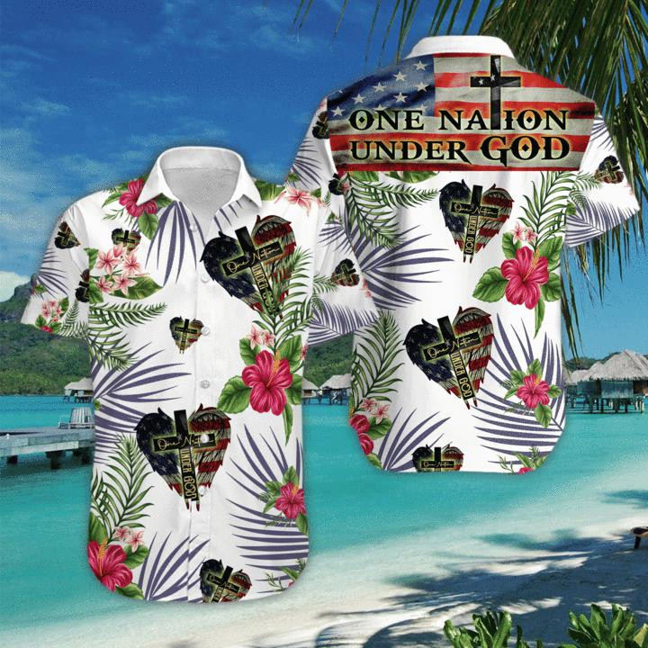 One Nation Under God Hawaiian Shirt