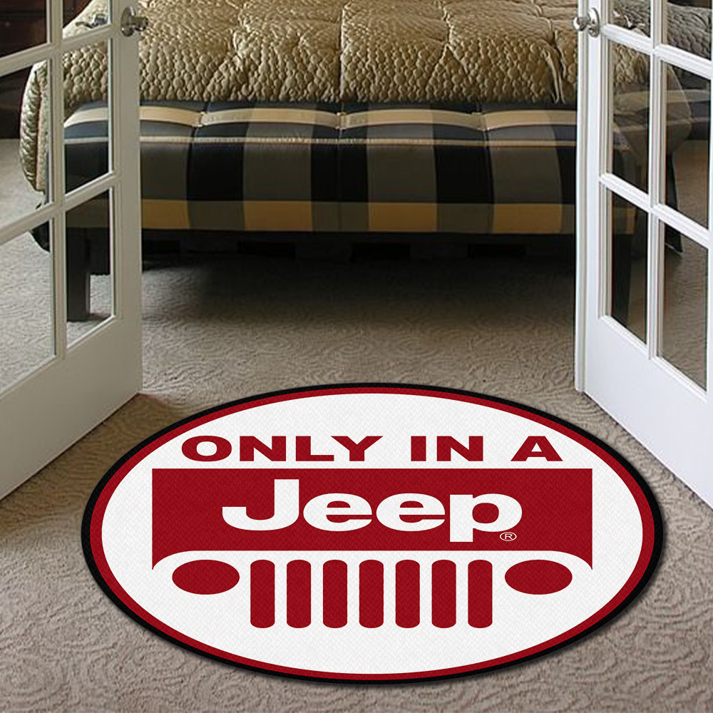 Only In A Jeep Round Rug Carpet Bedroom Livingroom Home Decor - Image 5