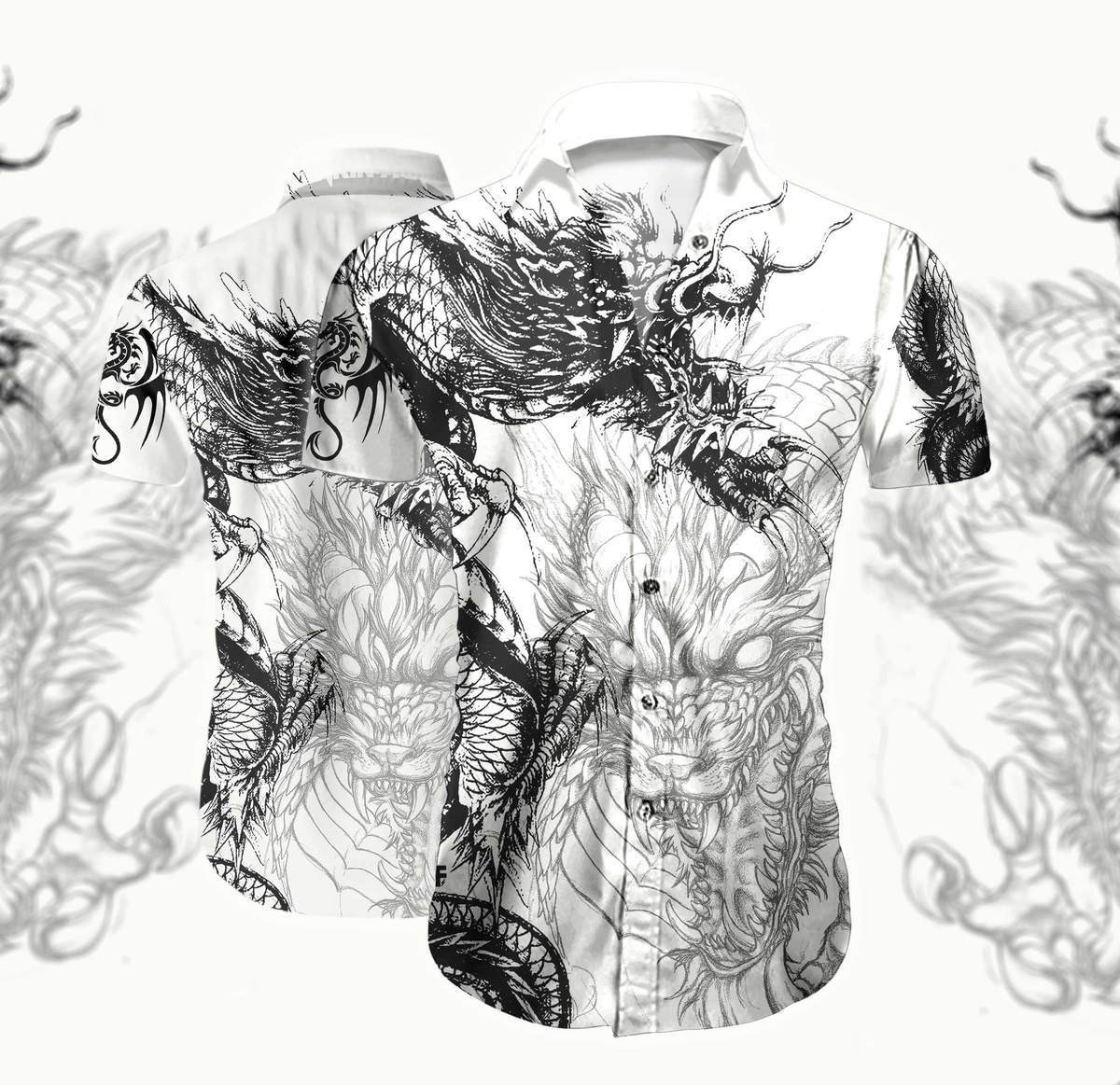 Oriental Dragon Hawaiian Shirt