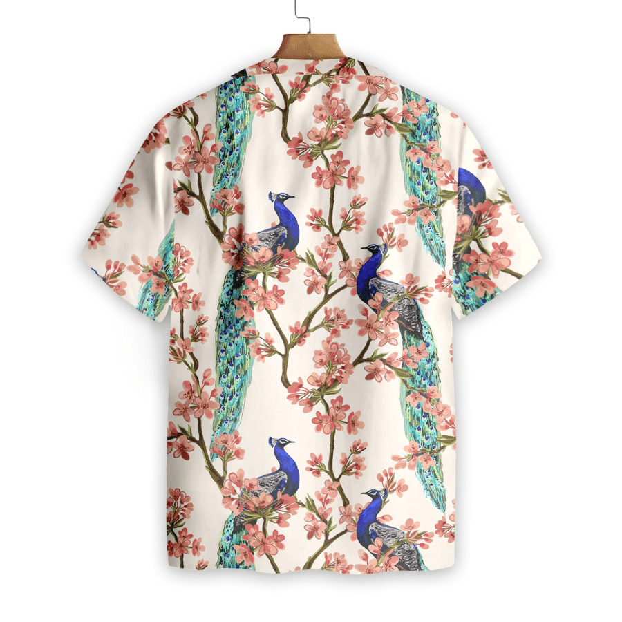 Oriental Peacock Hawaiian Shirt