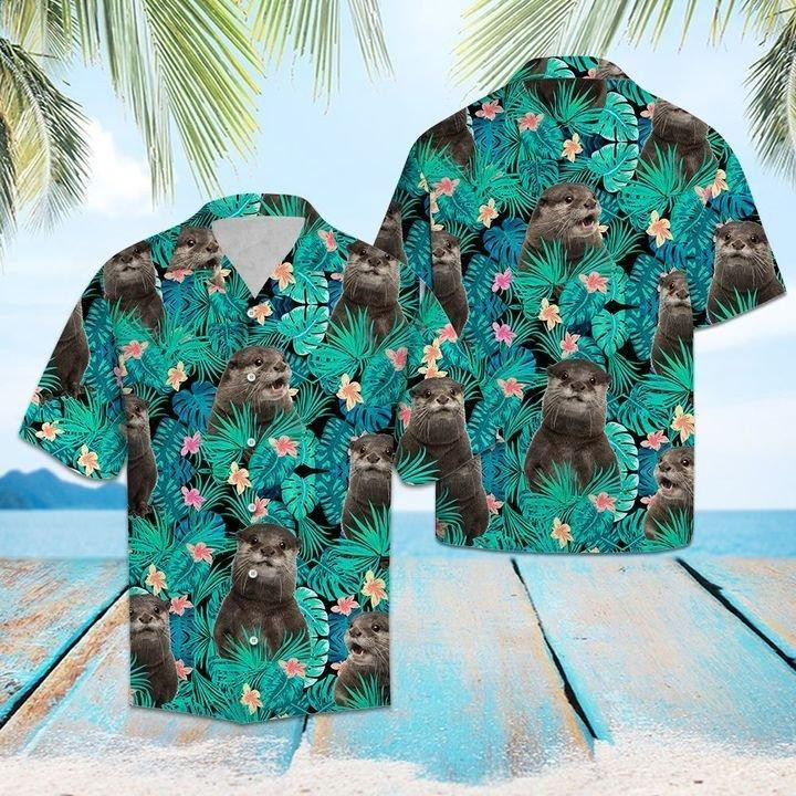 Otter Tropical Hawaiian Shirt