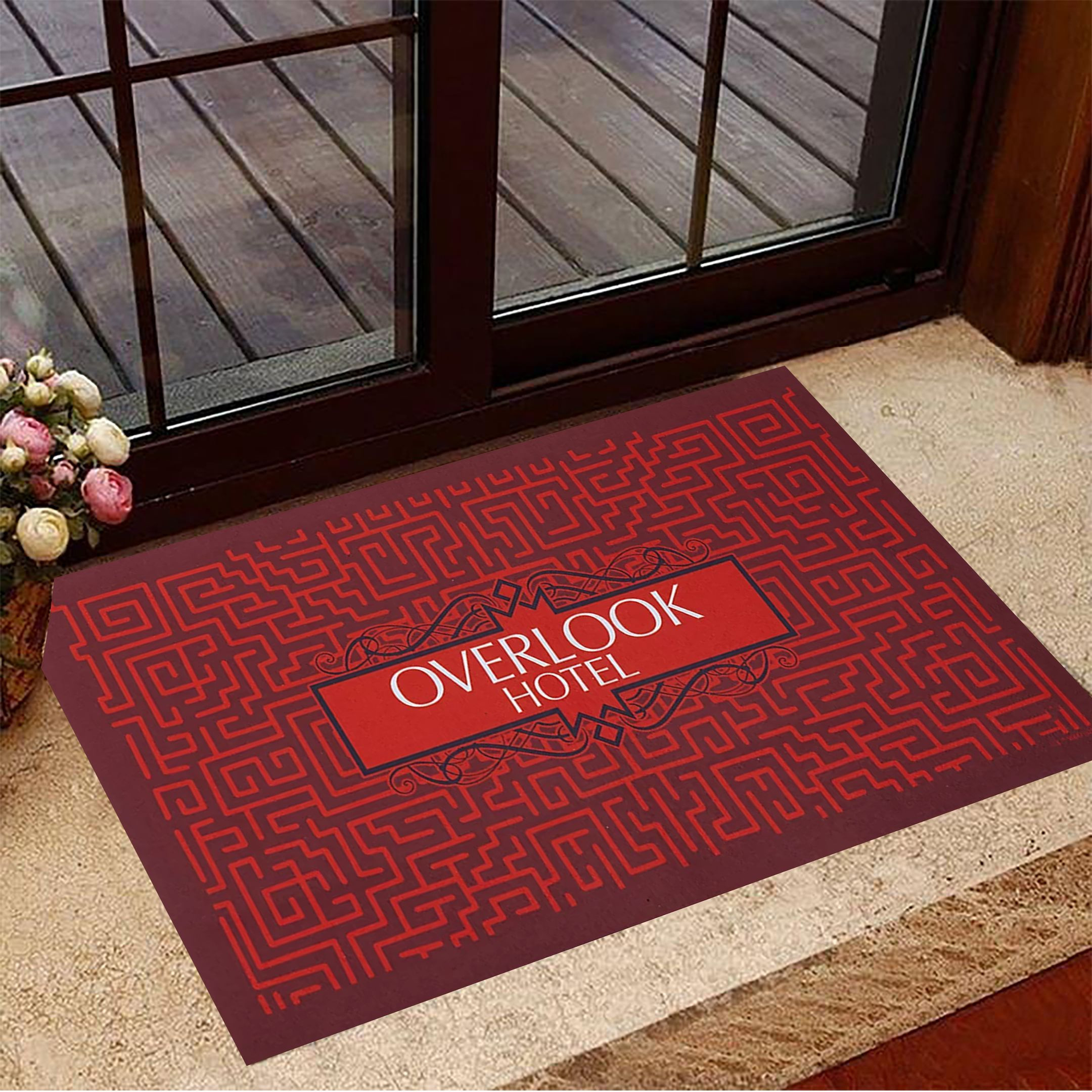 Overlook Hotel Rubber Doormat Overlook Hotel Welcome Mat Indoor Front Door Halloween Gift Ideas