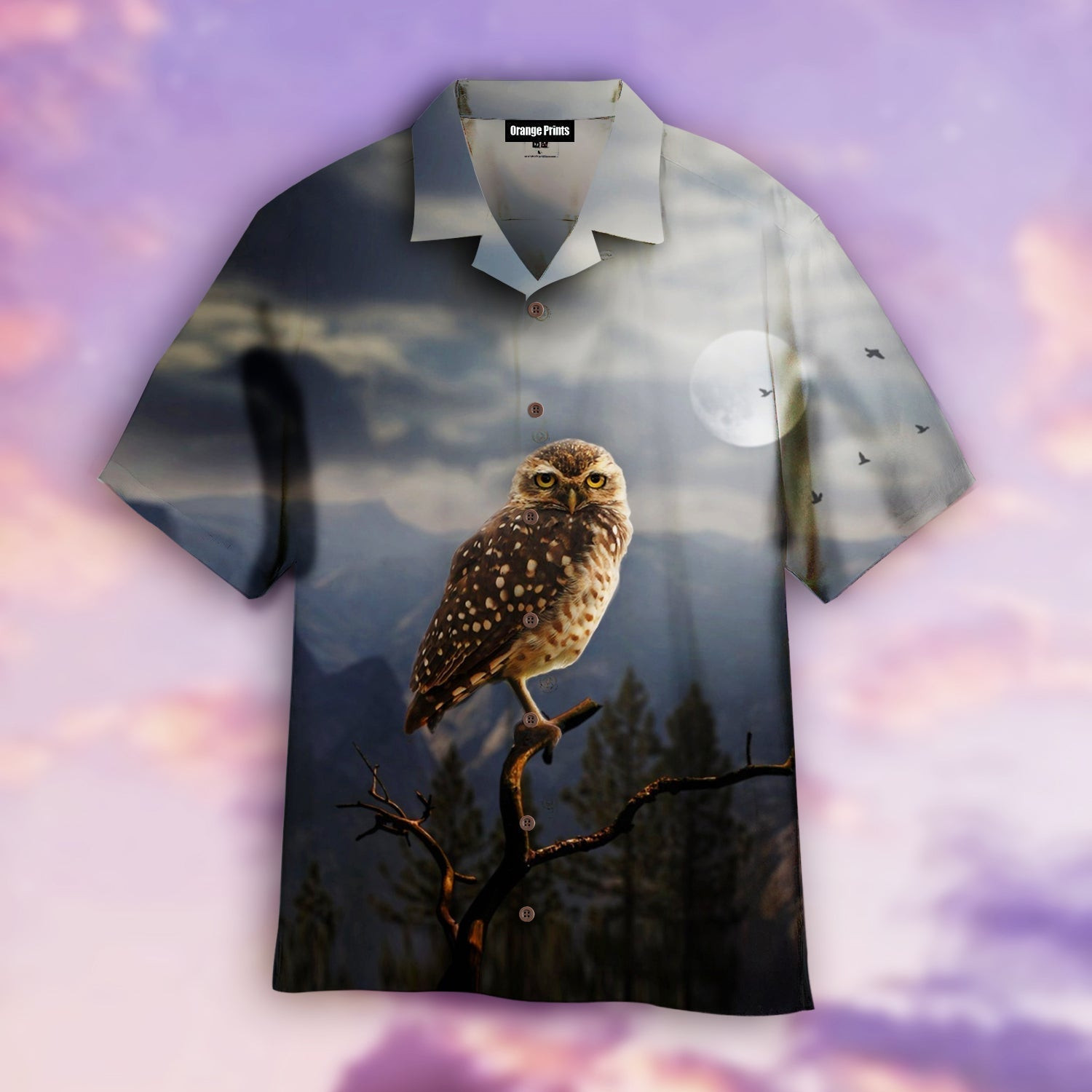 Owl Drinking Hawaiian Shirt