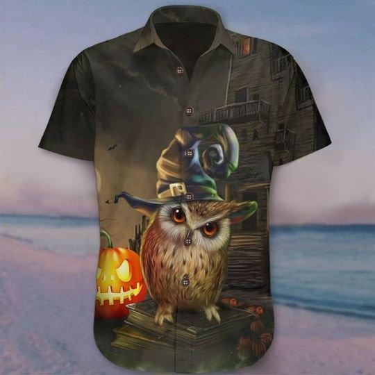 Owl Halloween Hawaiian Shirt