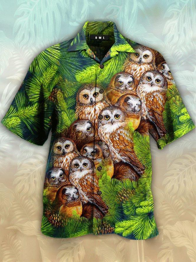 Owl Hawaiian Shirt