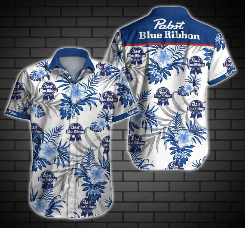 Pabst Blue Ribbon Hawaiian Shirt