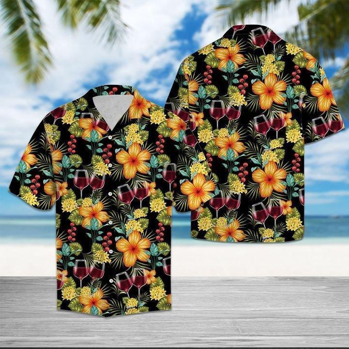 Paradise Red Wine Hawaiian Shirt