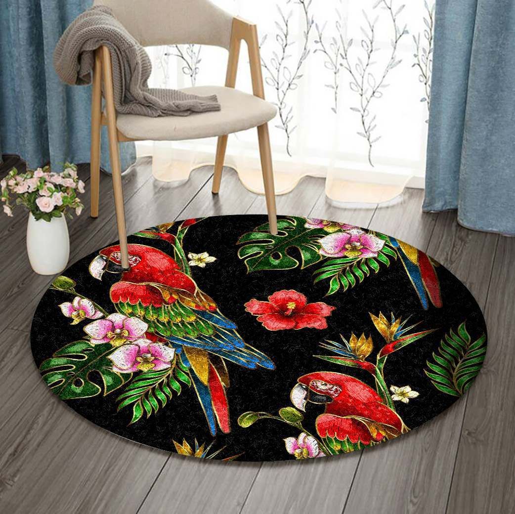 Parot Round Rug Carpet Bedroom Livingroom Home Decor