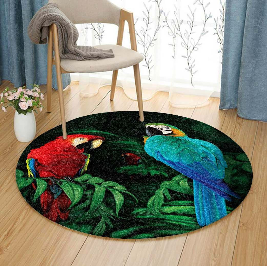 Parot Round Rug Carpet Bedroom Livingroom Home Decor
