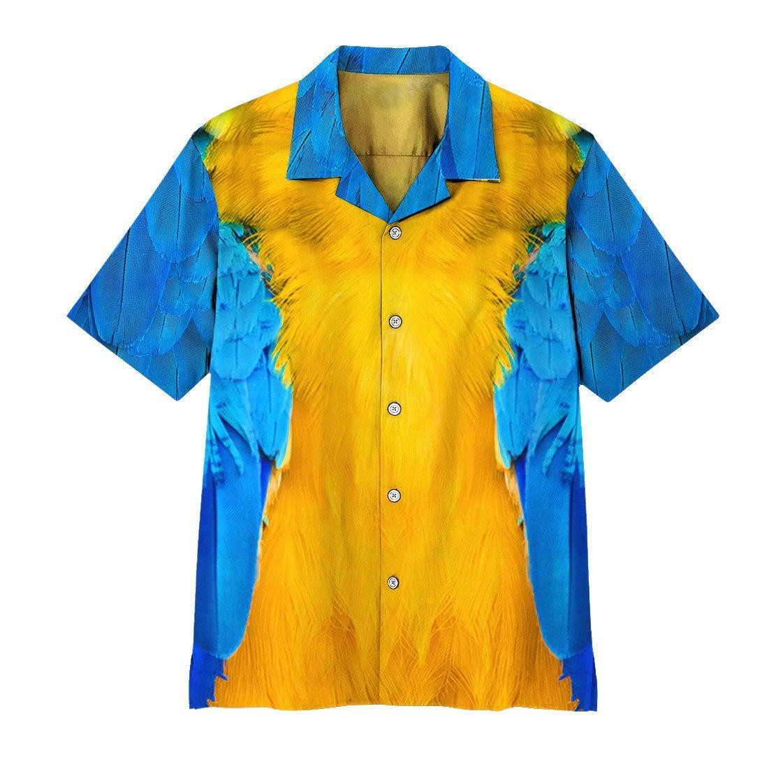 Parrot And Coconut Tree Hawaiian Shirt