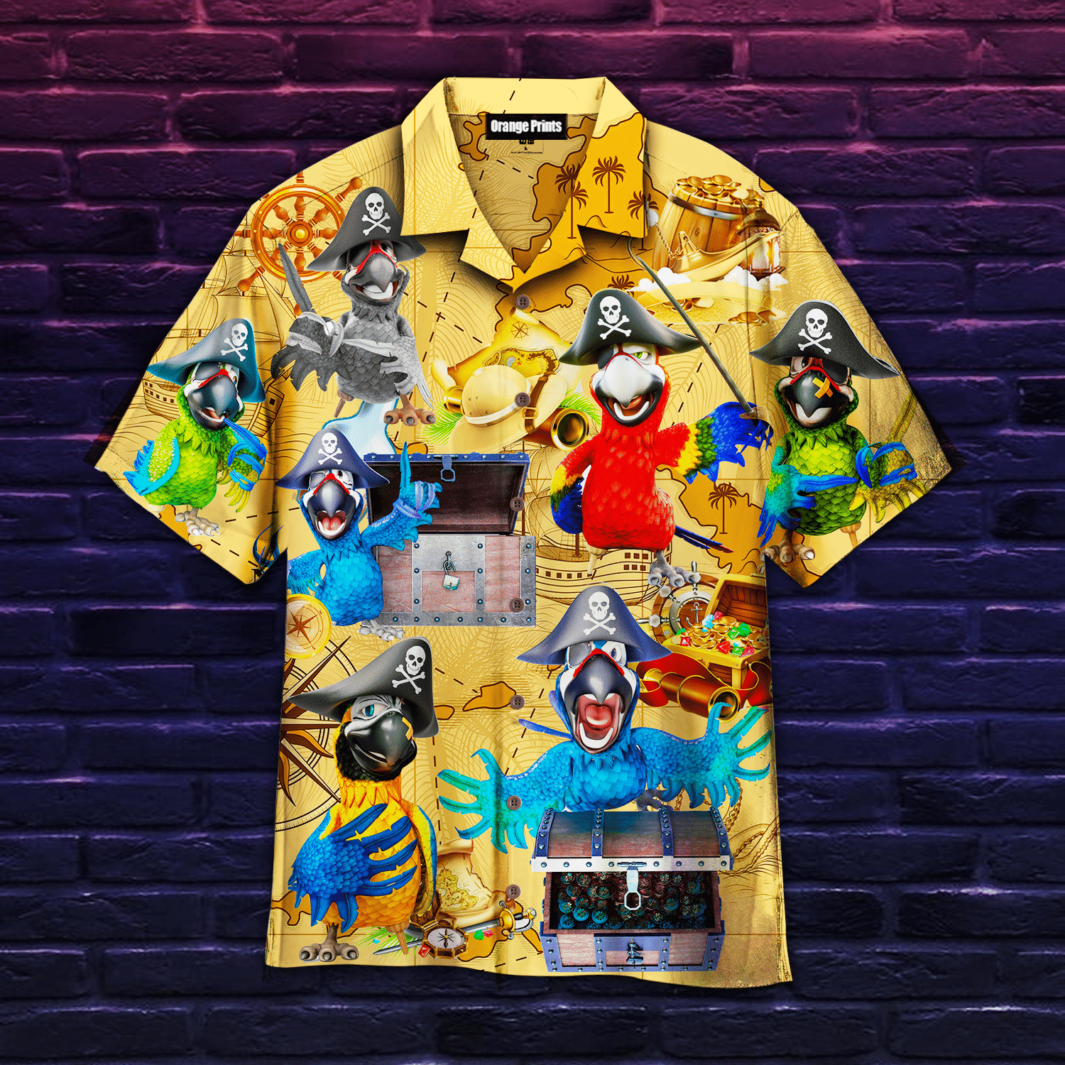 Parrot Pirate Just A Chasing Pirates The Booty Life Hawaiian Shirt