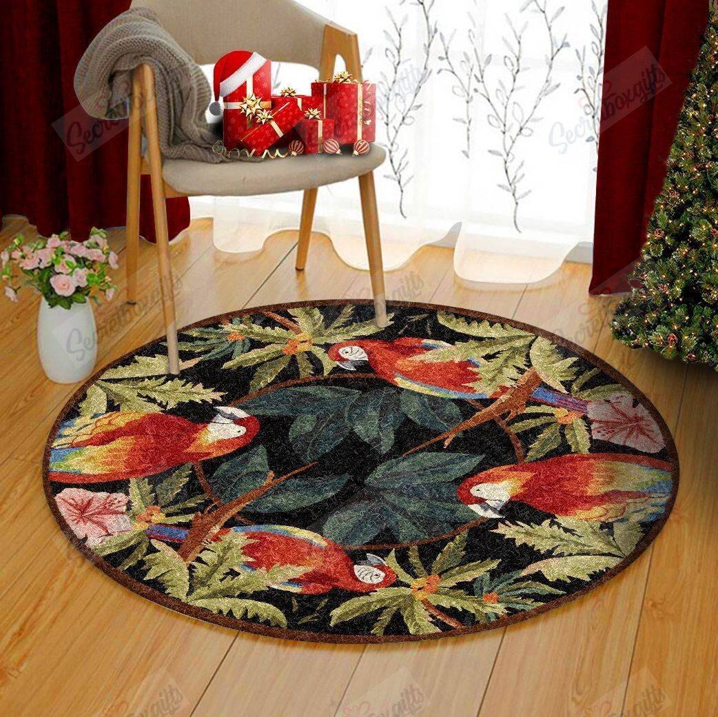 Parrot Round Rug Carpet Bedroom Livingroom Home Decor