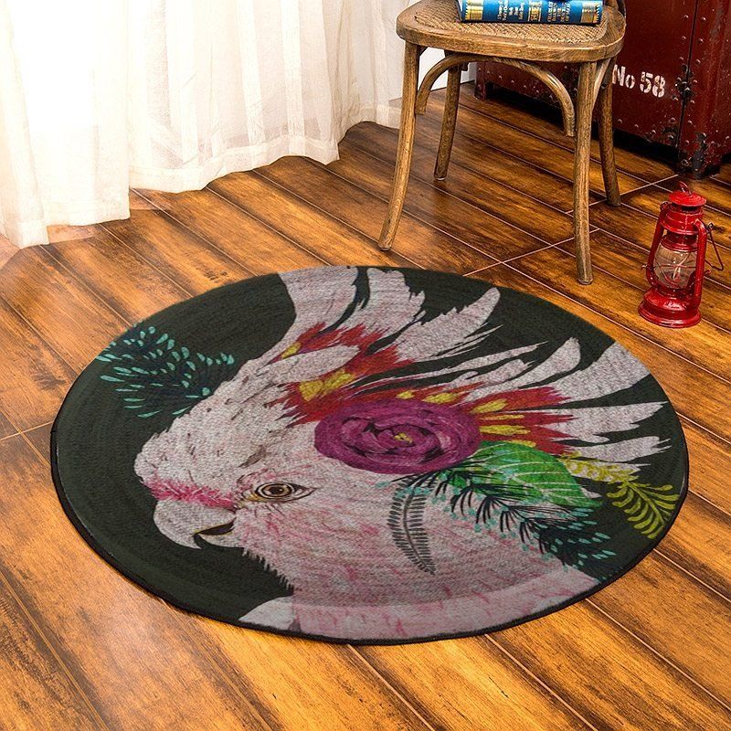 Parrot Round Rug Carpet Bedroom Livingroom Home Decor