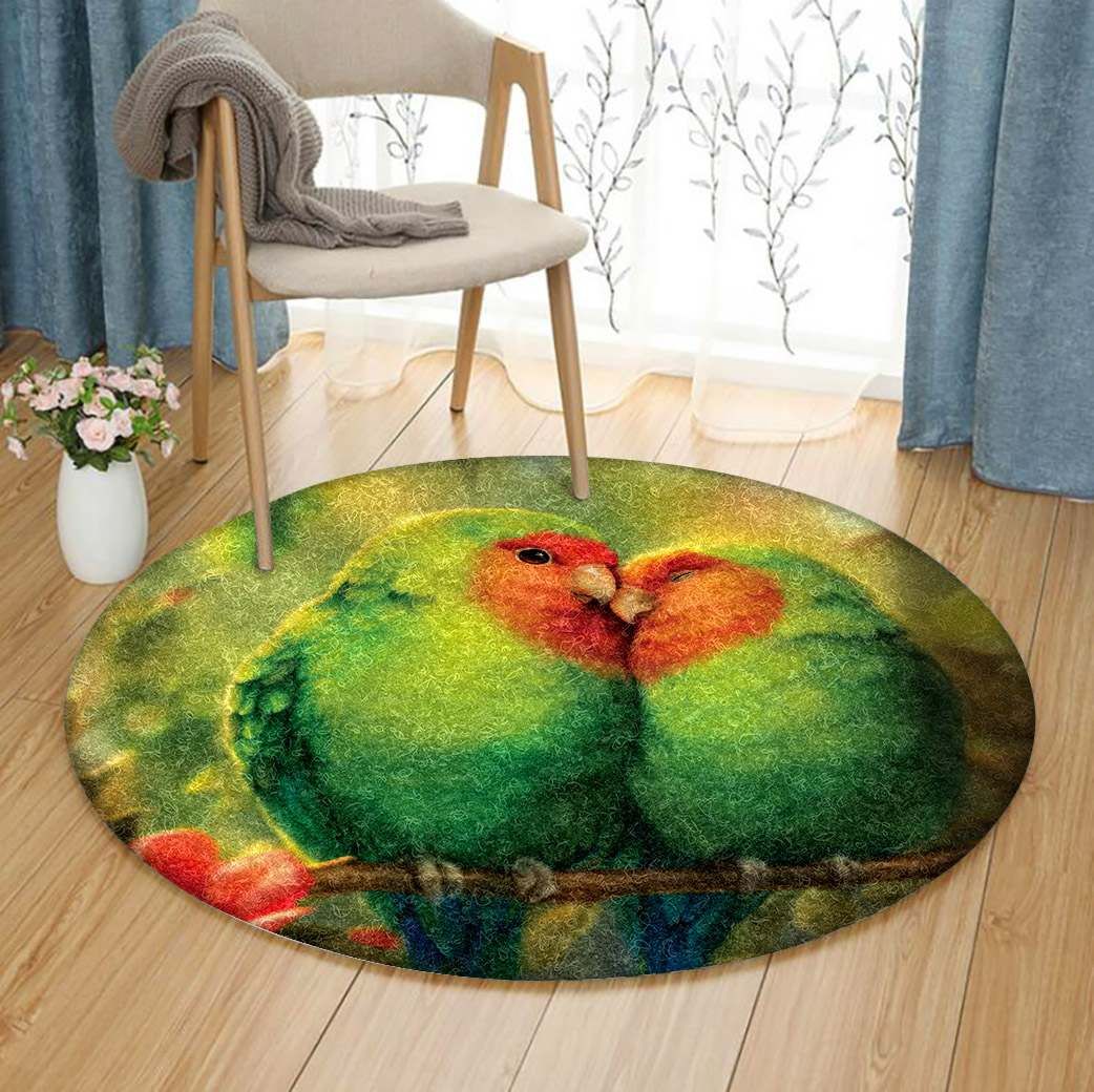 Parrot Round Rug Carpet Bedroom Livingroom Home Decor