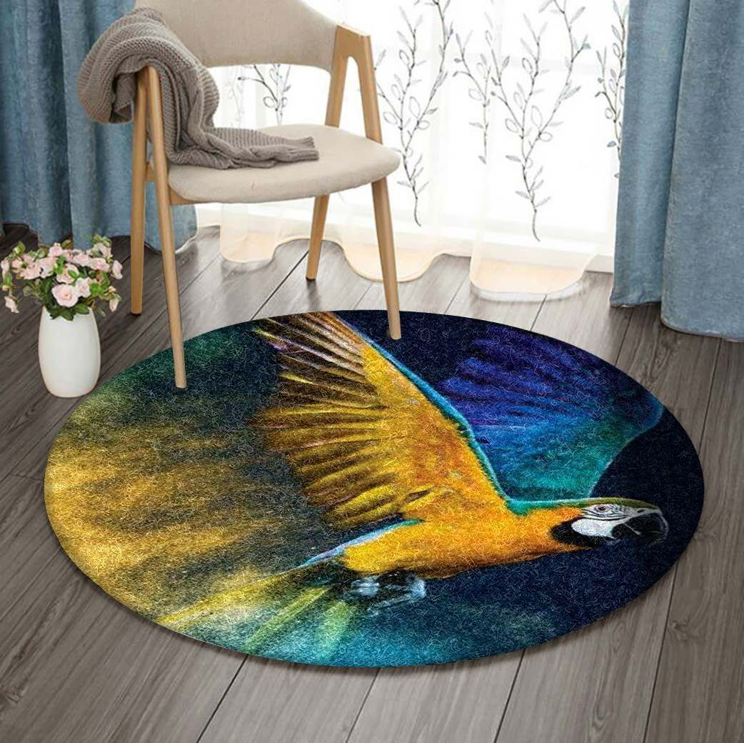 Parrot Round Rug Carpet Bedroom Livingroom Home Decor
