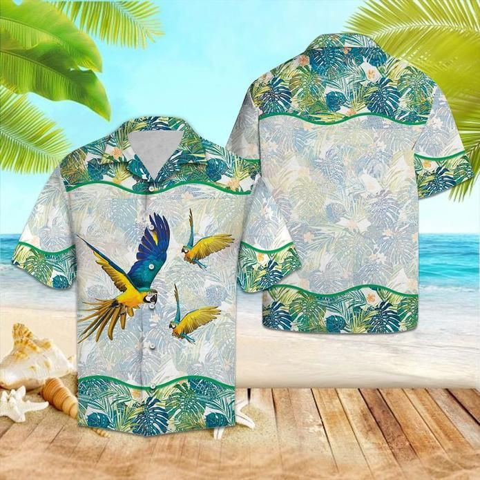 Parrot Tropical Bird Hawaiian Shirt