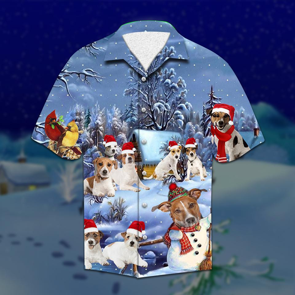 Parson Russell Christmas Hawaiian Shirt