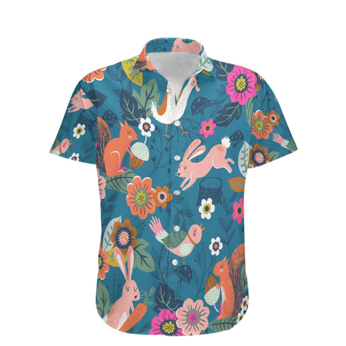 Pattern Flower Love Hawaiian Shirt