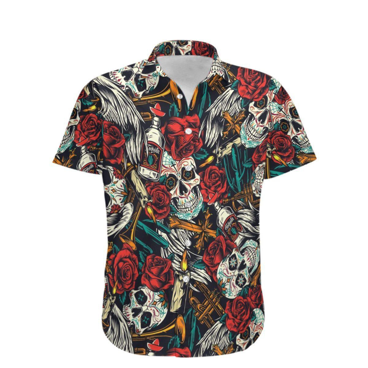 Pattern Flower Love Hawaiian Shirt