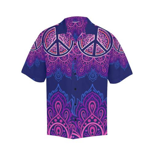 Peace Blue Mandla Hawaiian Shirt