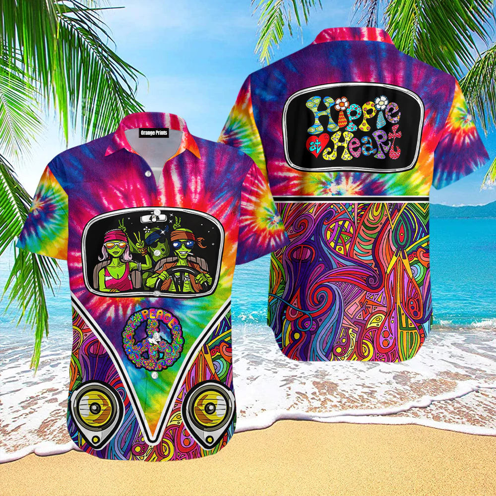 Peace Hippie Bus For Peace Lovers Hawaiian Shirt