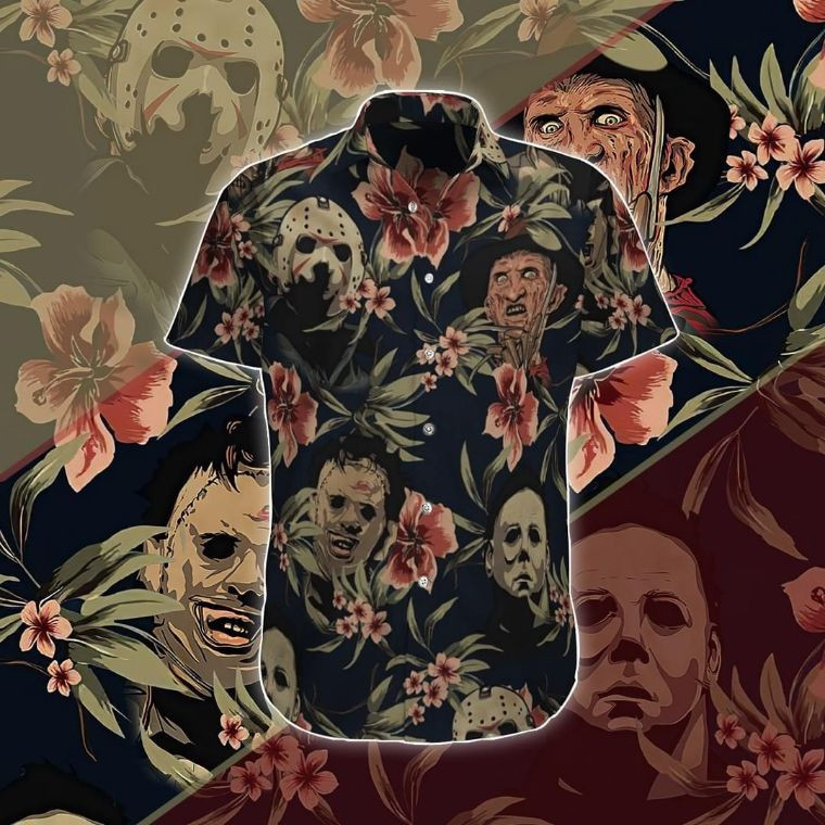 Pennywise Print Hawaiian Shirt