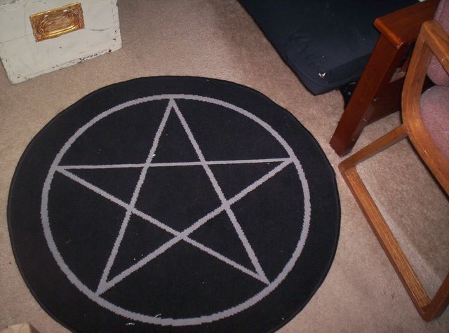 Pentagram Round Rug Carpet Bedroom Livingroom Home Decor
