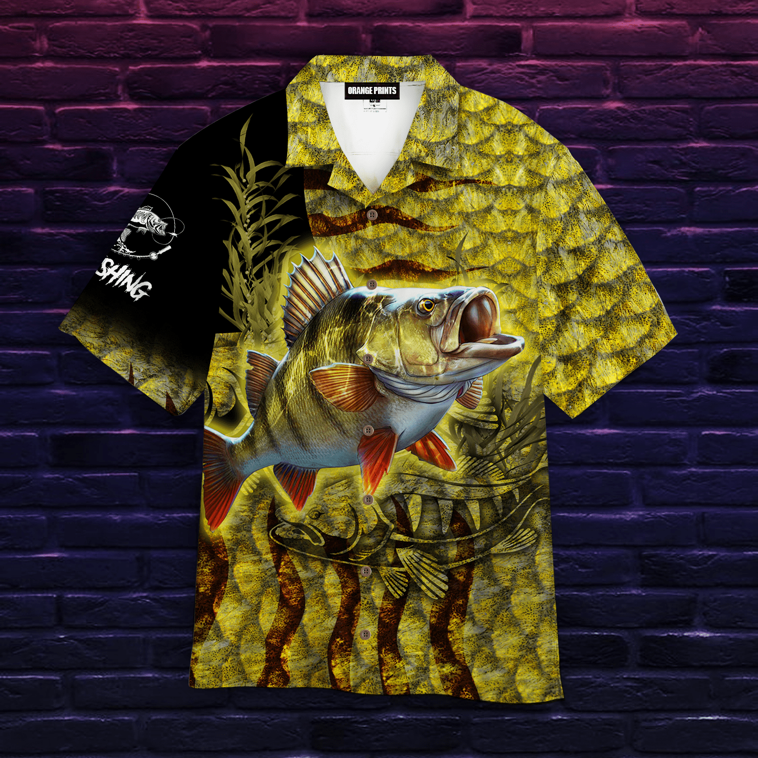 Perch Fishing Hawaiian Shirt