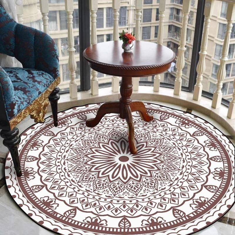 Persian Style Round Rug Carpet Bedroom Livingroom Home Decor