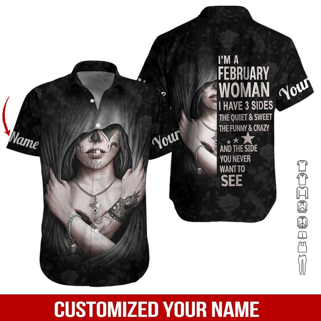 Personalized December Girl Personalized Hawaiian Shirt