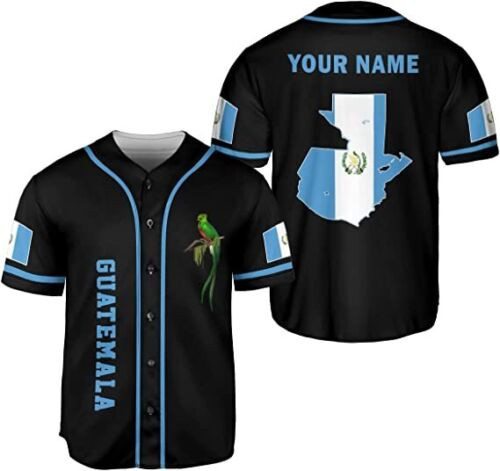 Personalized Name Guatemala Baseball Jersey Shirt Guatemala Camisas Guatemalan