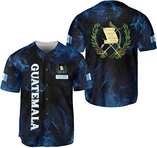 Personalized Name Guatemala Baseball Jersey Shirt Guatemala Camisas Guatemalan