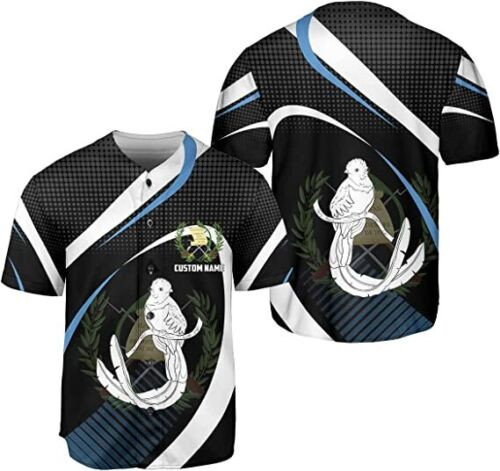 Personalized Name Guatemala Baseball Jersey Shirt Guatemalan Pride 3d Shirts Gif