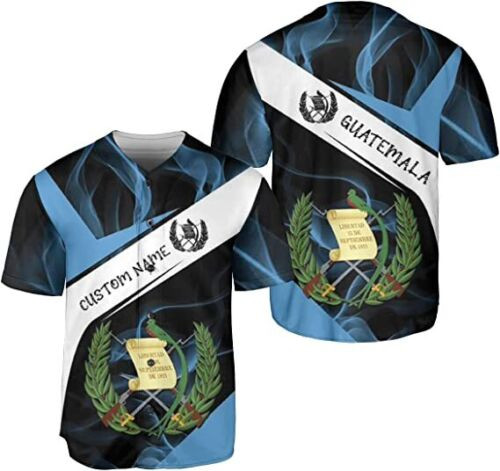 Personalized Name Guatemala Baseball Jersey Shirt Guatemalan Pride 3d Shirts Giff