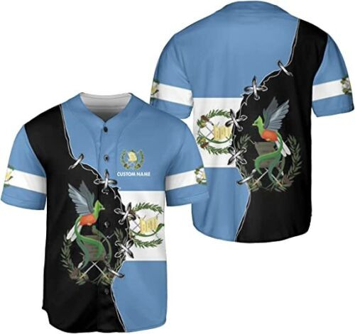 Personalized Name Guatemala Baseball Jersey Shirt Guatemalan Pride 3d Shirts Gift