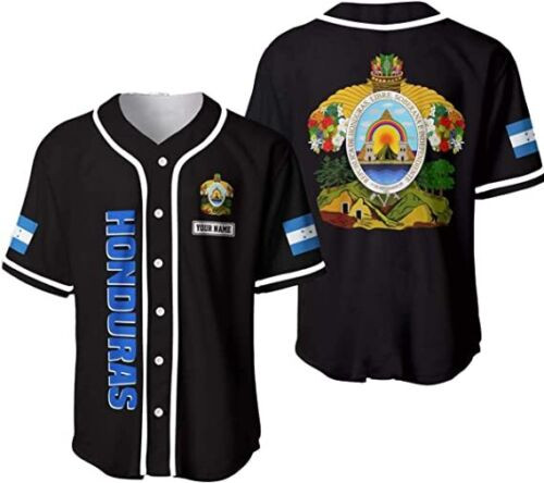 Personalized Name Honduras Aop Baseball Jersey
