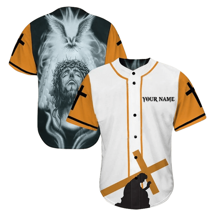 Personalized Name Jesus Baseball Jersey