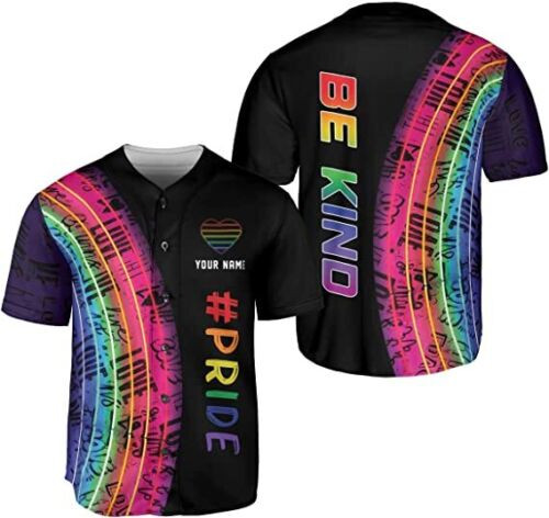 Personalized Name Lgbt Love Is Love Pride Baseball Jersey Shirt