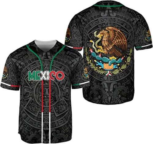 Personalized Name Mexico Baseball Jersey, Mexican Baseball Jersey For Men Women