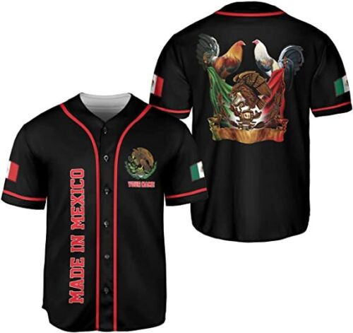 Personalized Name Mexico Baseball Jersey, Mexican Baseball Jersey For Men Women