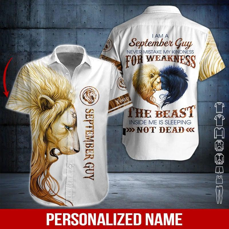 Personalized Name September Guy Personalized Hawaiian Shirt
