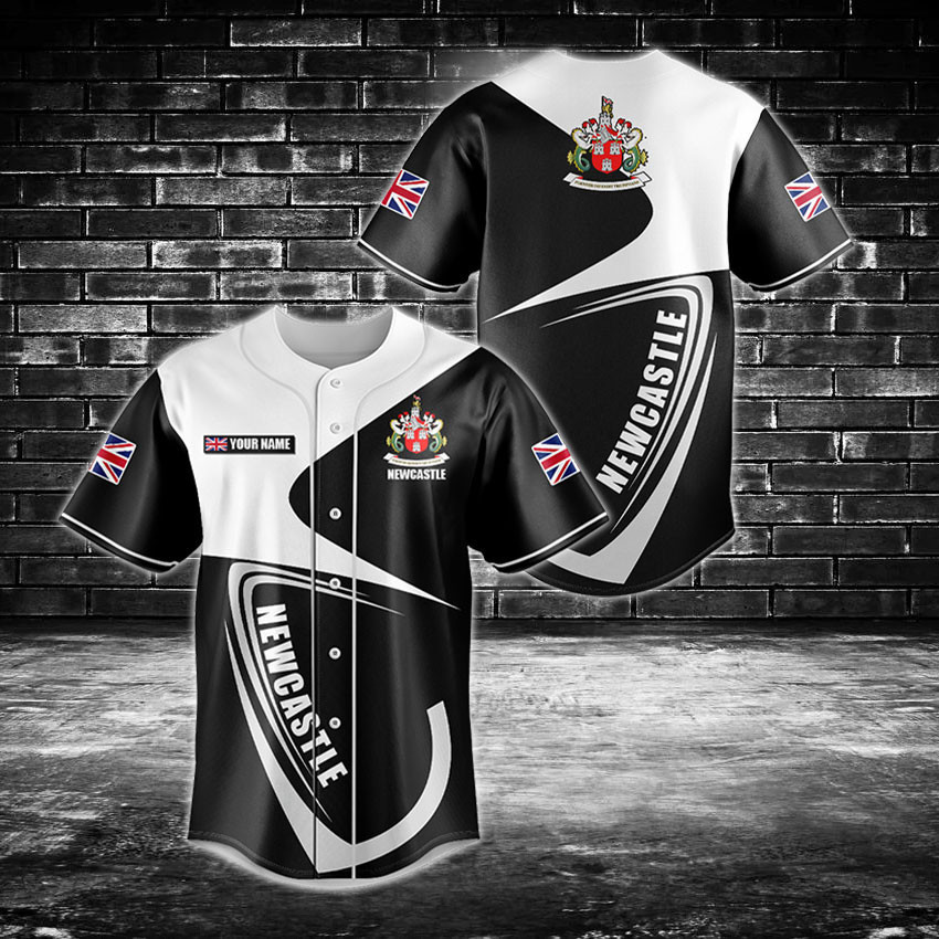 Personalized Newcastle Coat Of Arms Baseball Jersey